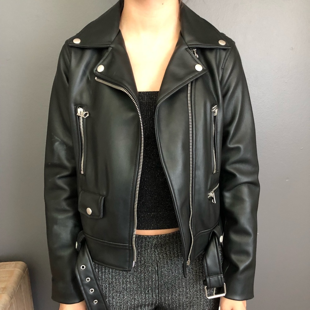 Zara - Faux leather jacket